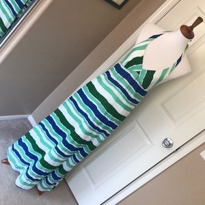 Summer Halter Maxi Linen Dress